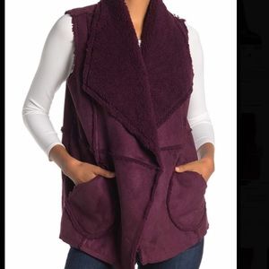 Caslon reversible faux shearling vest